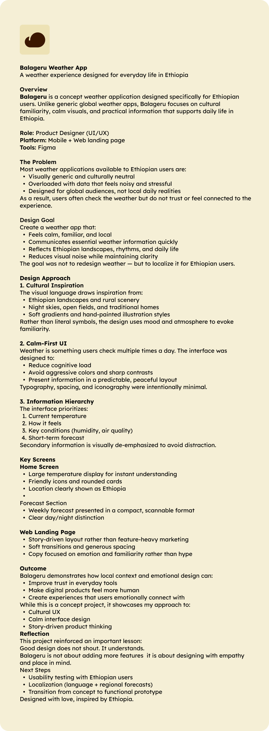 Balageru Weather App Case Study